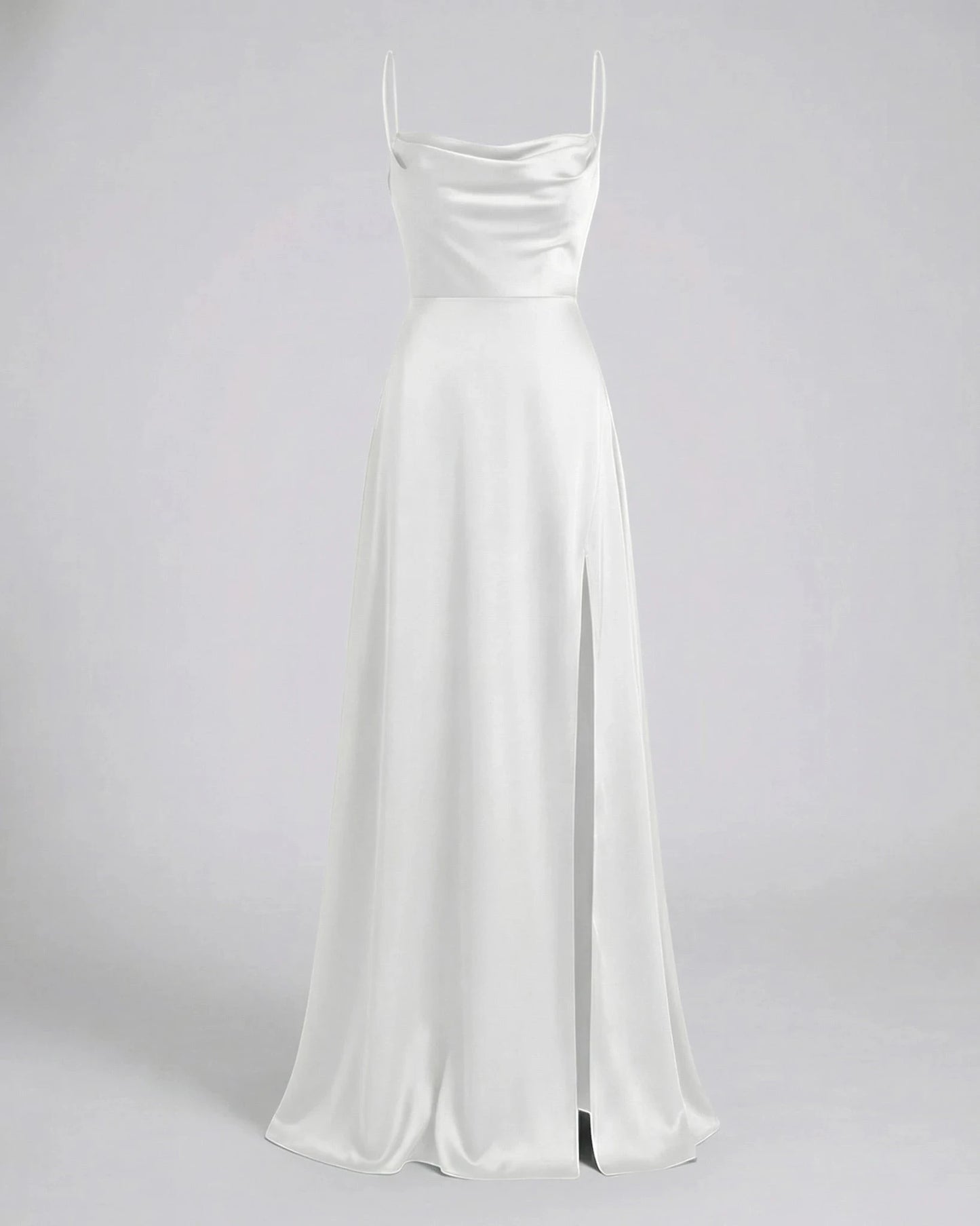 Vestido de Invitada de Boda Largo Elegante con Abertura
