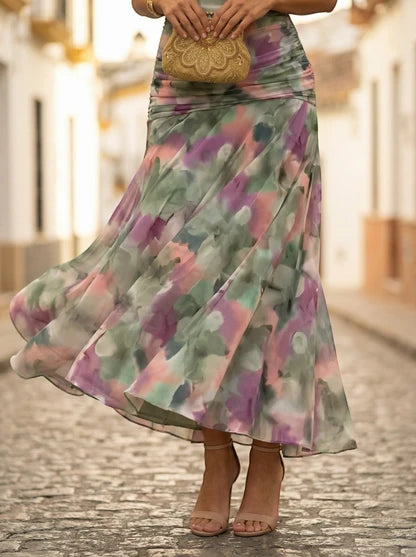 Vestido de Invitada de Boda Largo Elegante con Drapeado