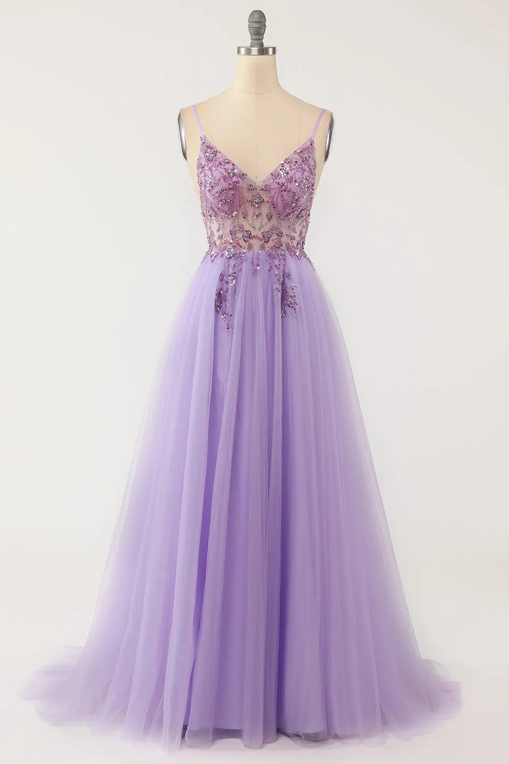 Vestido de Invitada de Boda Largo Elegante con Lentejuelas