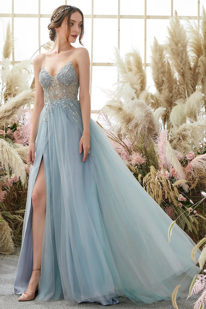 Vestido de Invitada de Boda Largo Elegante con Lentejuelas