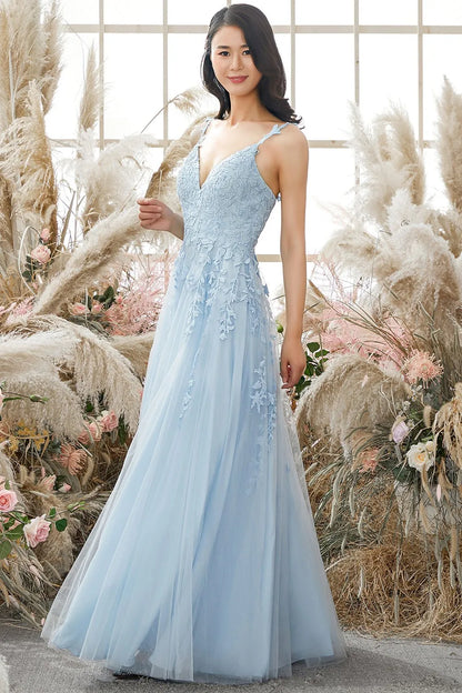 Vestido de Invitada de Boda Largo Elegante con Tirantes