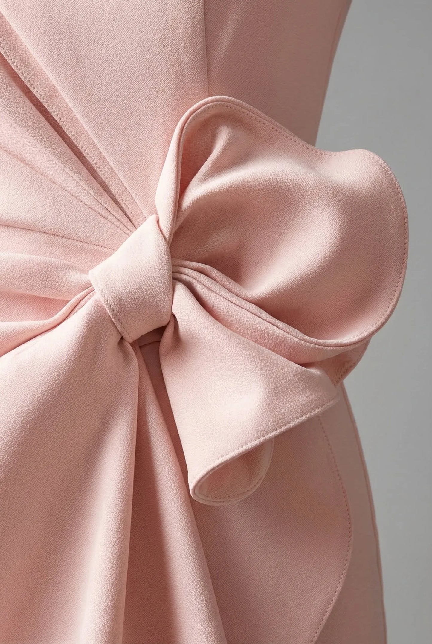 Vestido de Invitada de Boda Midi Elegante Entallado con Lazo