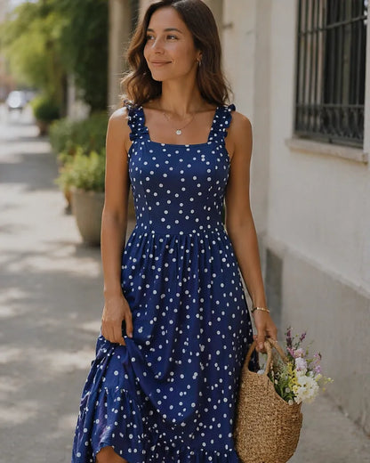 Vestido de Verano Corto Casual Elegante con Volantes