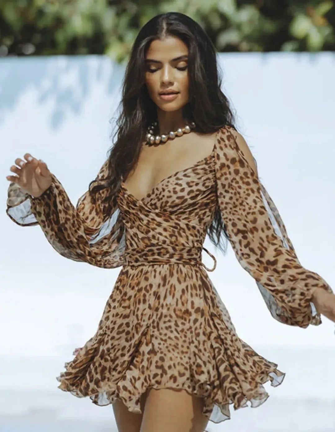 Vestido de Verano Corto Elegante Casual con Corset