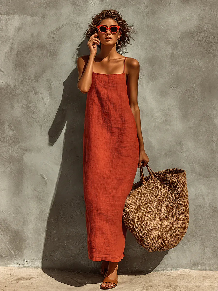 Vestido de Verano Largo Boho Casual con Tirantes