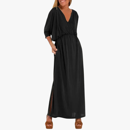 Vestido de Verano Largo Casual Elegante con Fenda