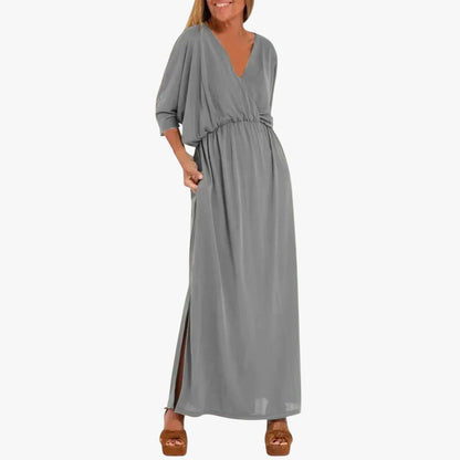 Vestido de Verano Largo Casual Elegante con Fenda