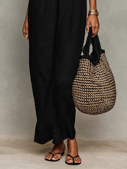 Vestido de Verano Largo Casual Tirantes con Encaje