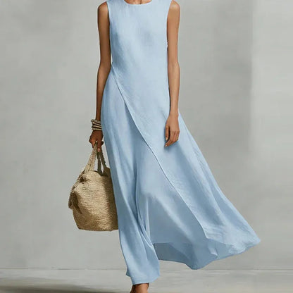 Vestido de Verano Largo Casual con Asimétrico