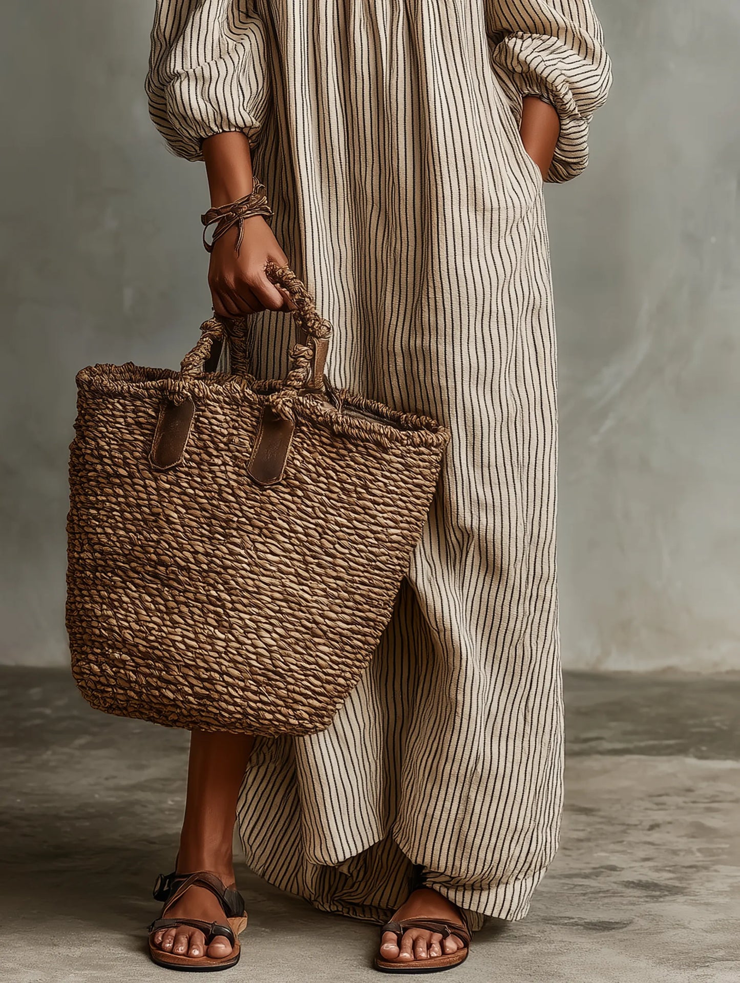 Vestido de Verano Largo Casual con Hombros Descubiertos y Manga Larga