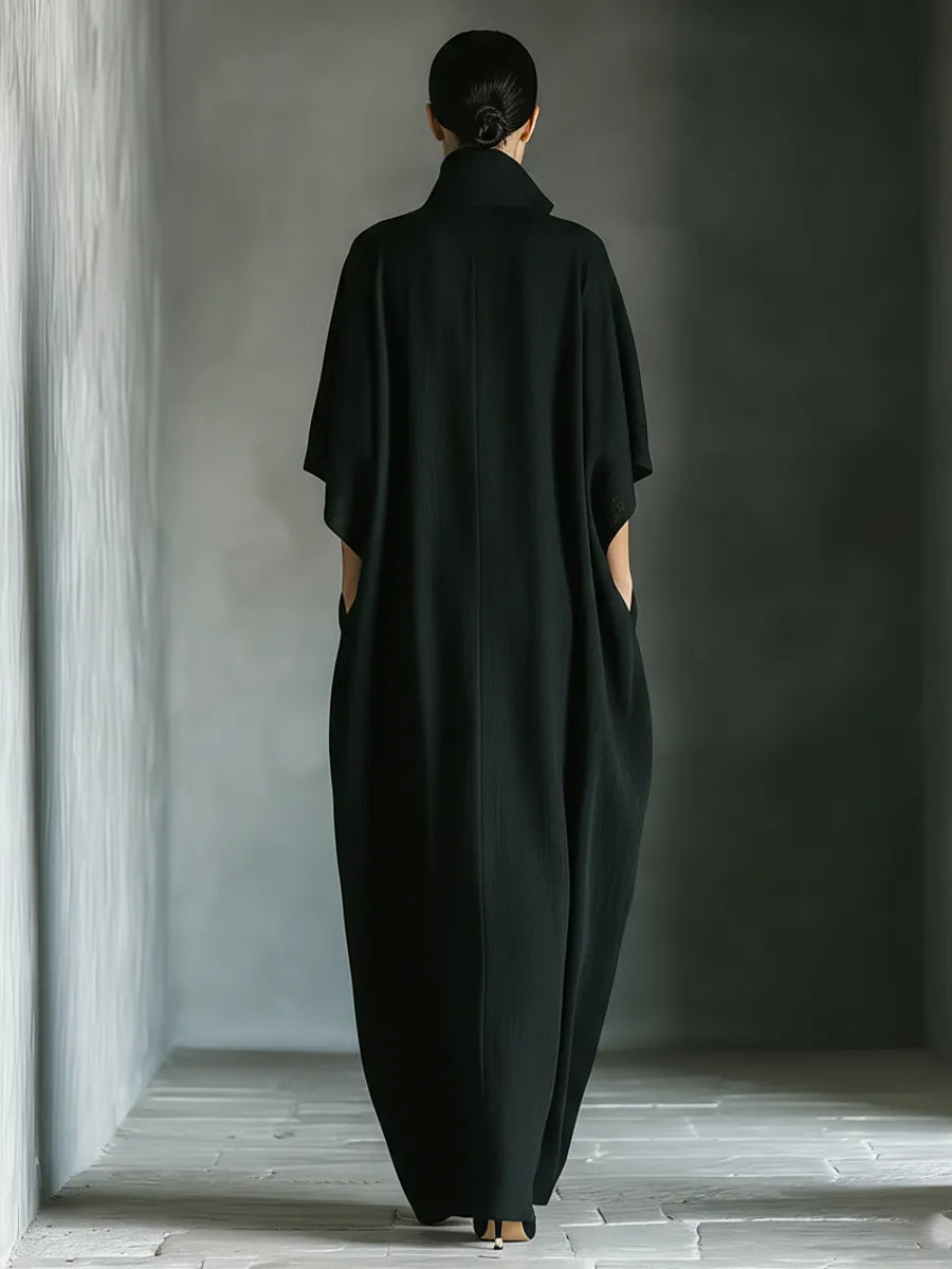 Vestido de Verano Largo Elegante Casual con Mangas Kimono