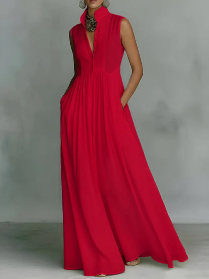 Vestido de Verano Largo Elegante Casual con Tirantes
