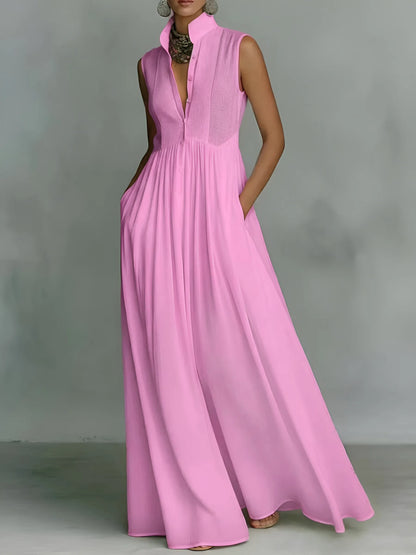 Vestido de Verano Largo Elegante Casual con Tirantes