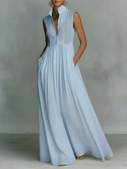 Vestido de Verano Largo Elegante Casual con Tirantes