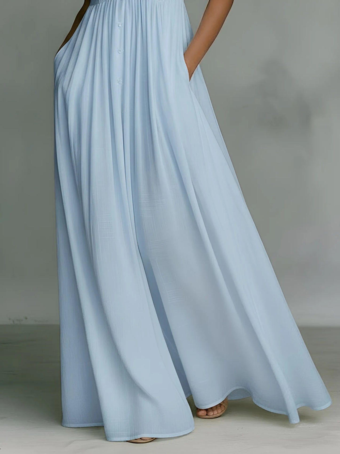 Vestido de Verano Largo Elegante Casual con Tirantes