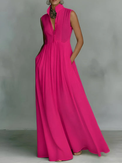 Vestido de Verano Largo Elegante Casual con Tirantes