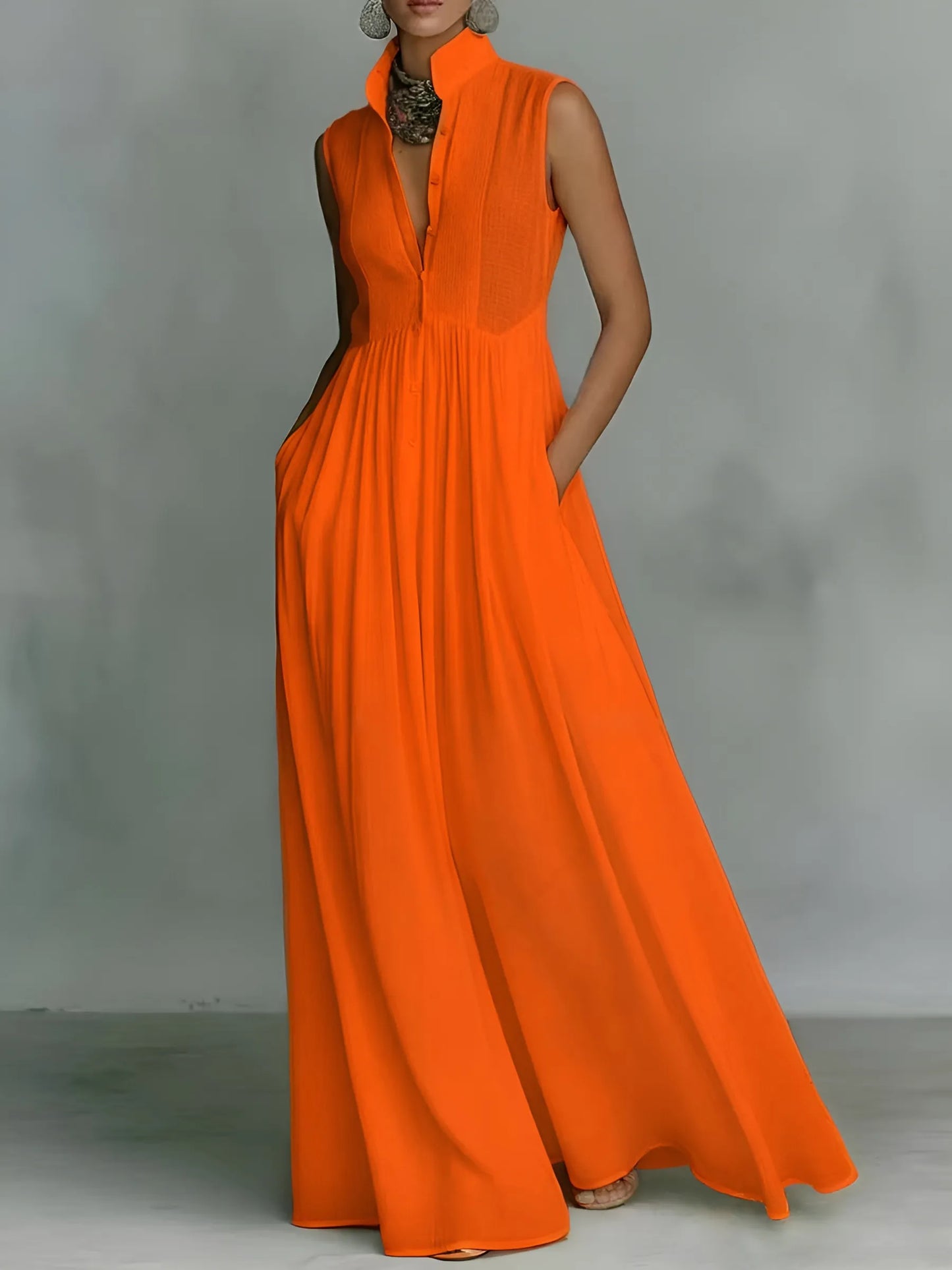 Vestido de Verano Largo Elegante Casual con Tirantes