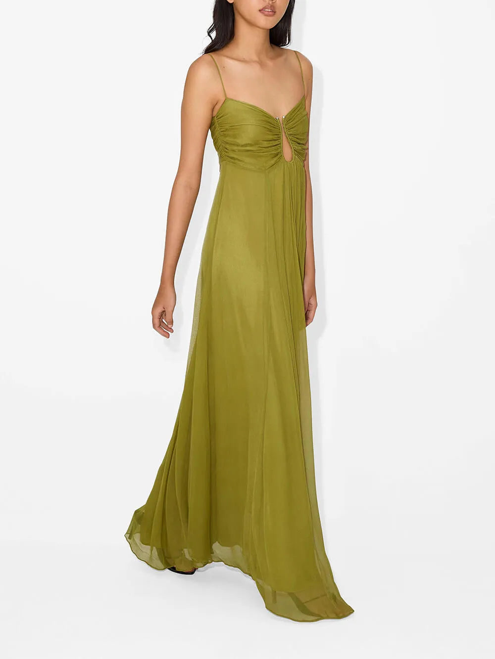 Vestido de Verano Largo Elegante con Cut Out y Tirantes
