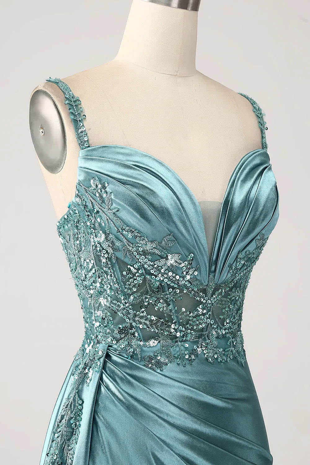 Vestido para Invitada de Boda Largo Elegante con Lentejuelas