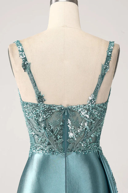 Vestido para Invitada de Boda Largo Elegante con Lentejuelas