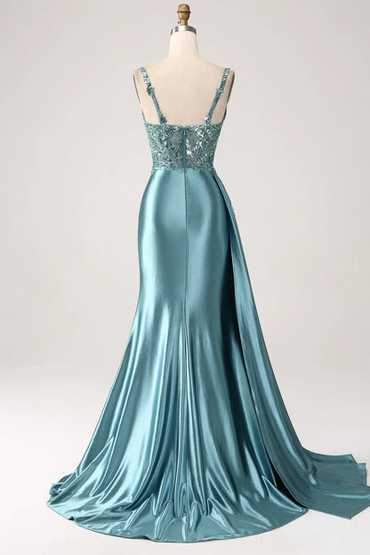 Vestido para Invitada de Boda Largo Elegante con Lentejuelas