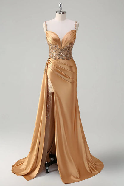 Vestido para Invitada de Boda Largo Elegante con Lentejuelas