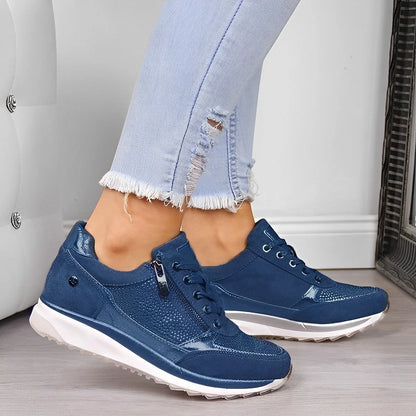 Zapatillas de Mujer Casual Deportivas con Cremallera