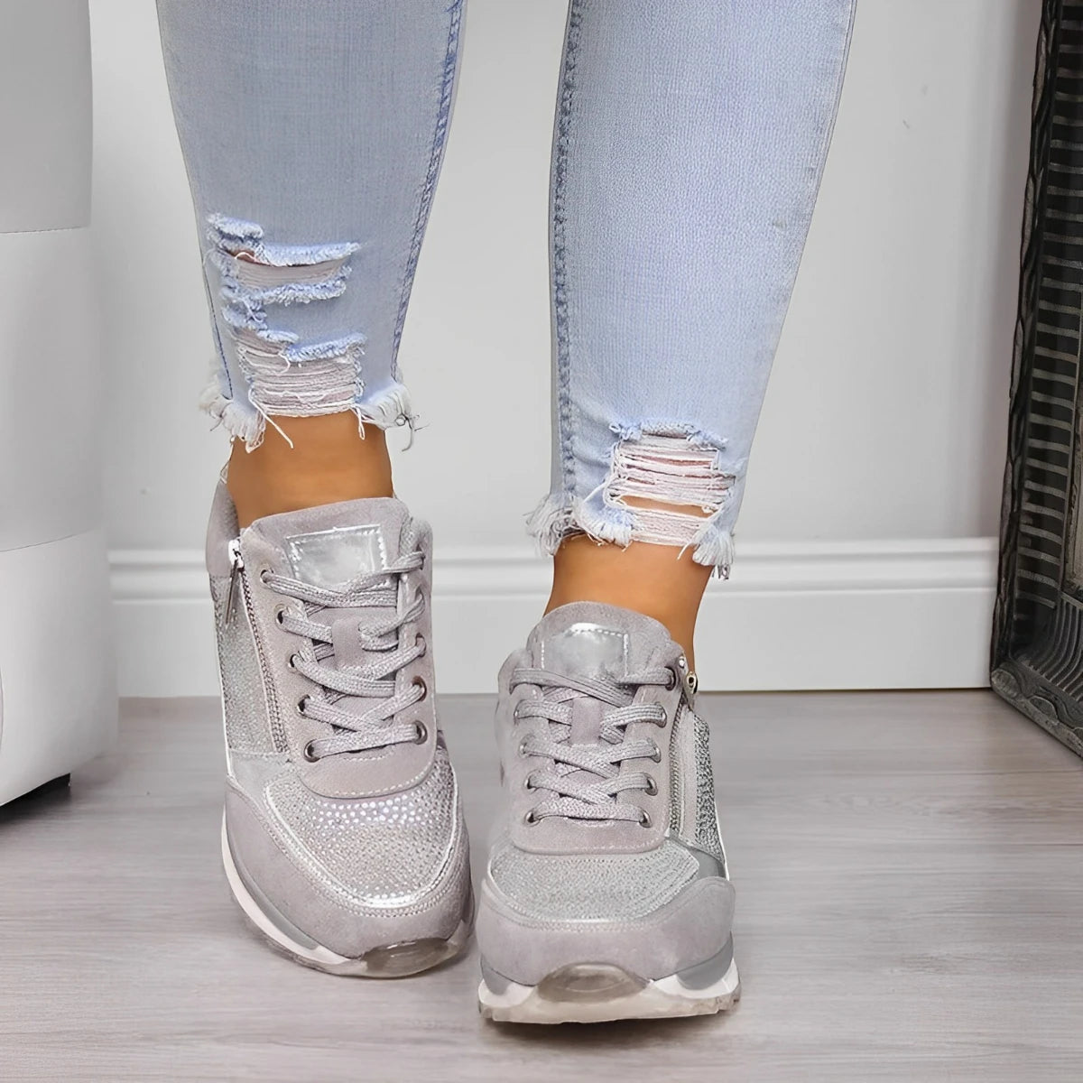 Zapatillas de Mujer Casual Deportivas con Cremallera