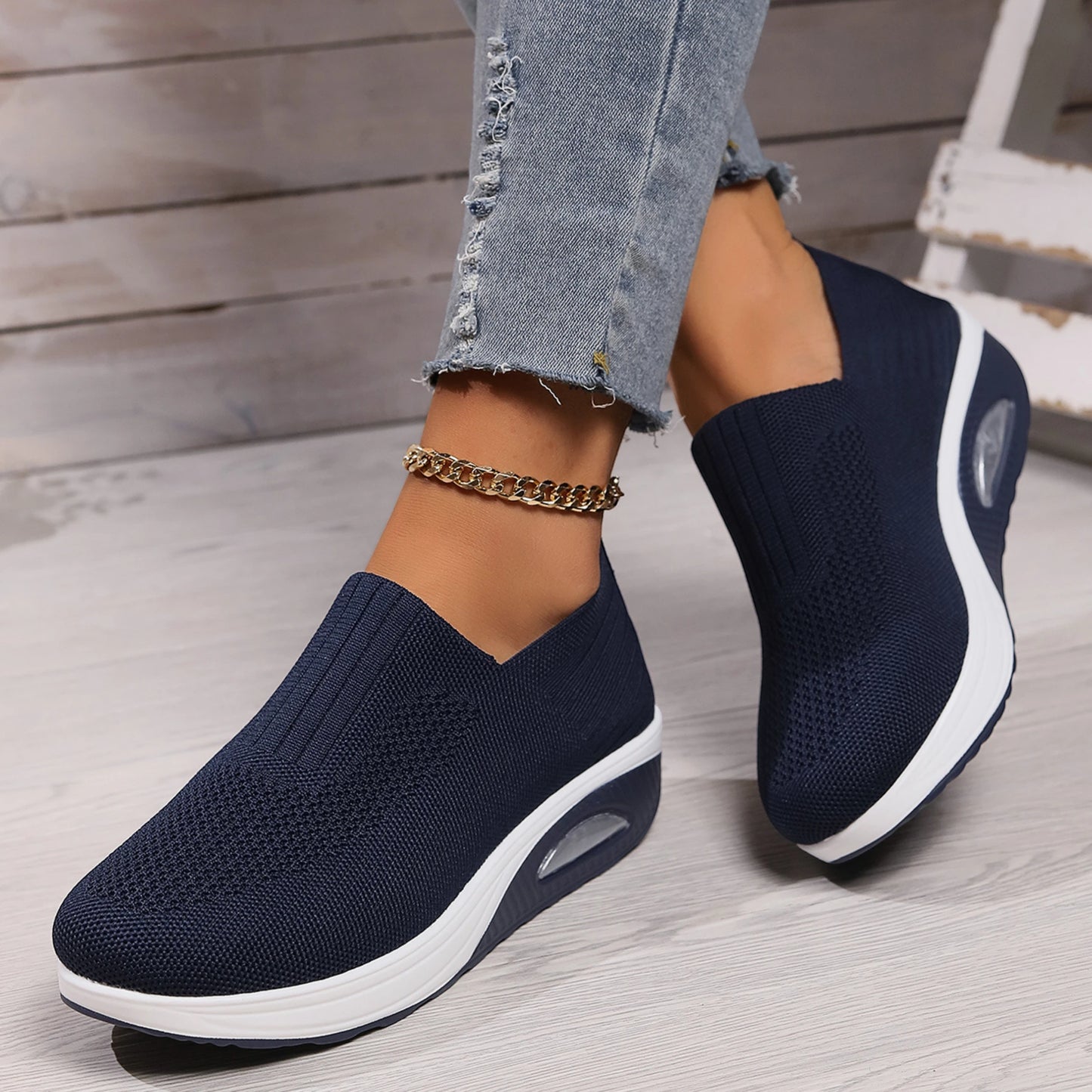 Zapatillas de Mujer Casuales Cómodas con Diseño Cerrado