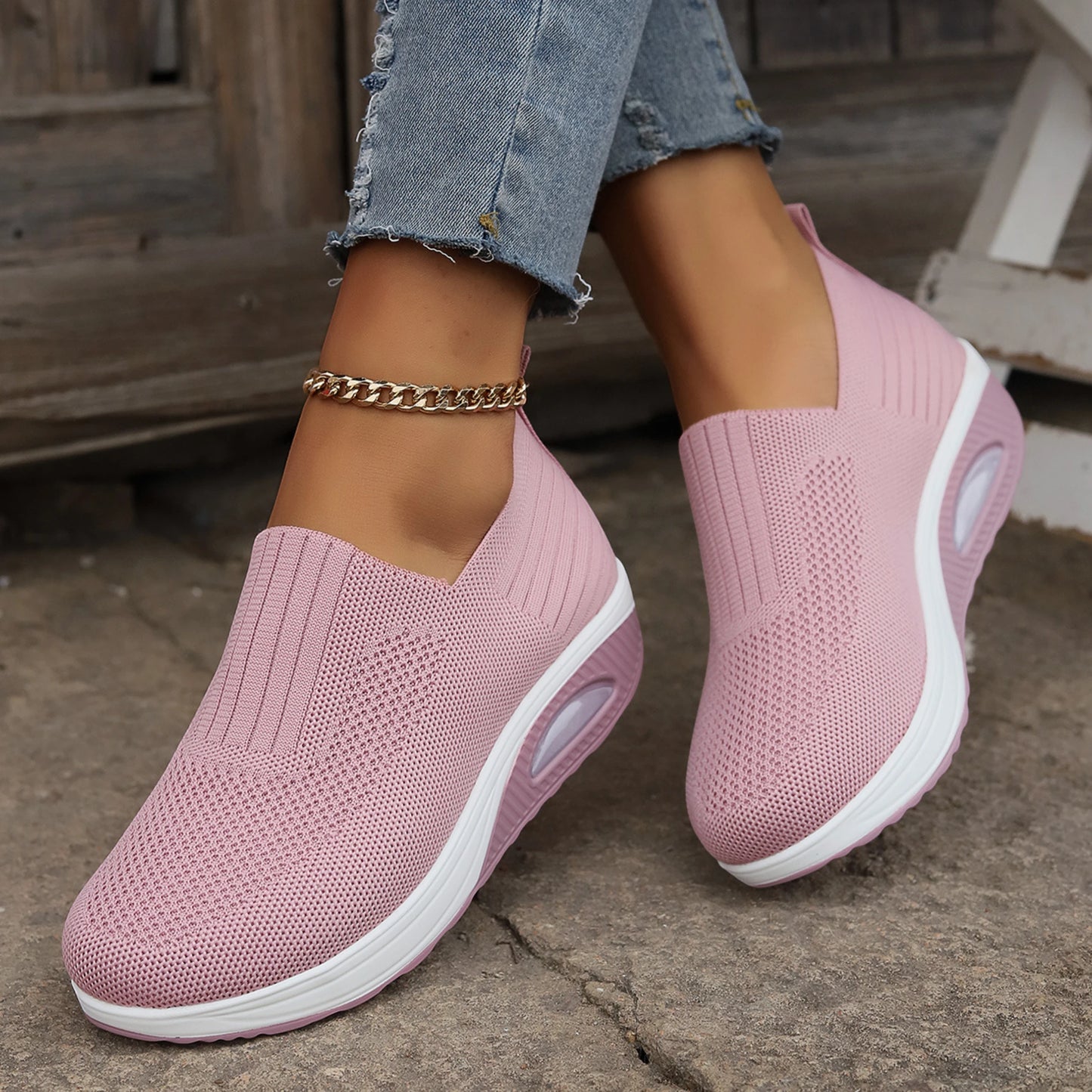 Zapatillas de Mujer Casuales Cómodas con Diseño Cerrado