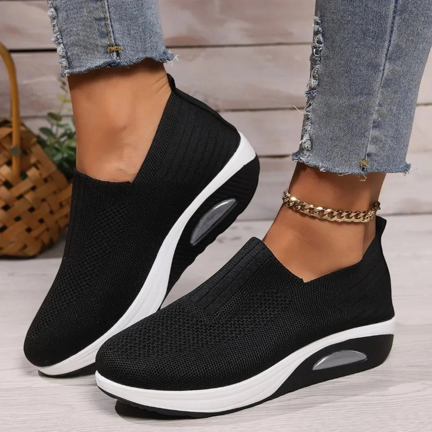 Zapatillas de Mujer Casuales Cómodas con Diseño Cerrado