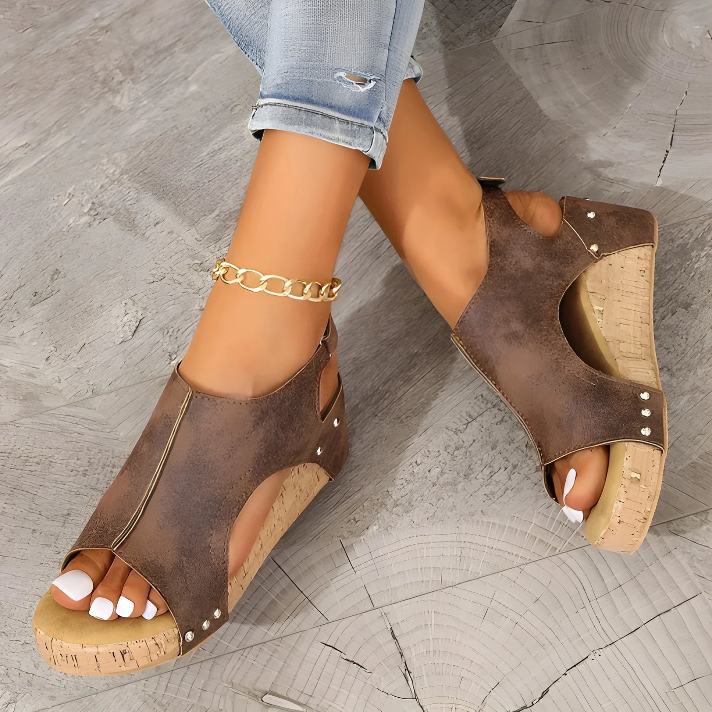 Sandalias de Mujer Casuales Cómodas con Cuñas