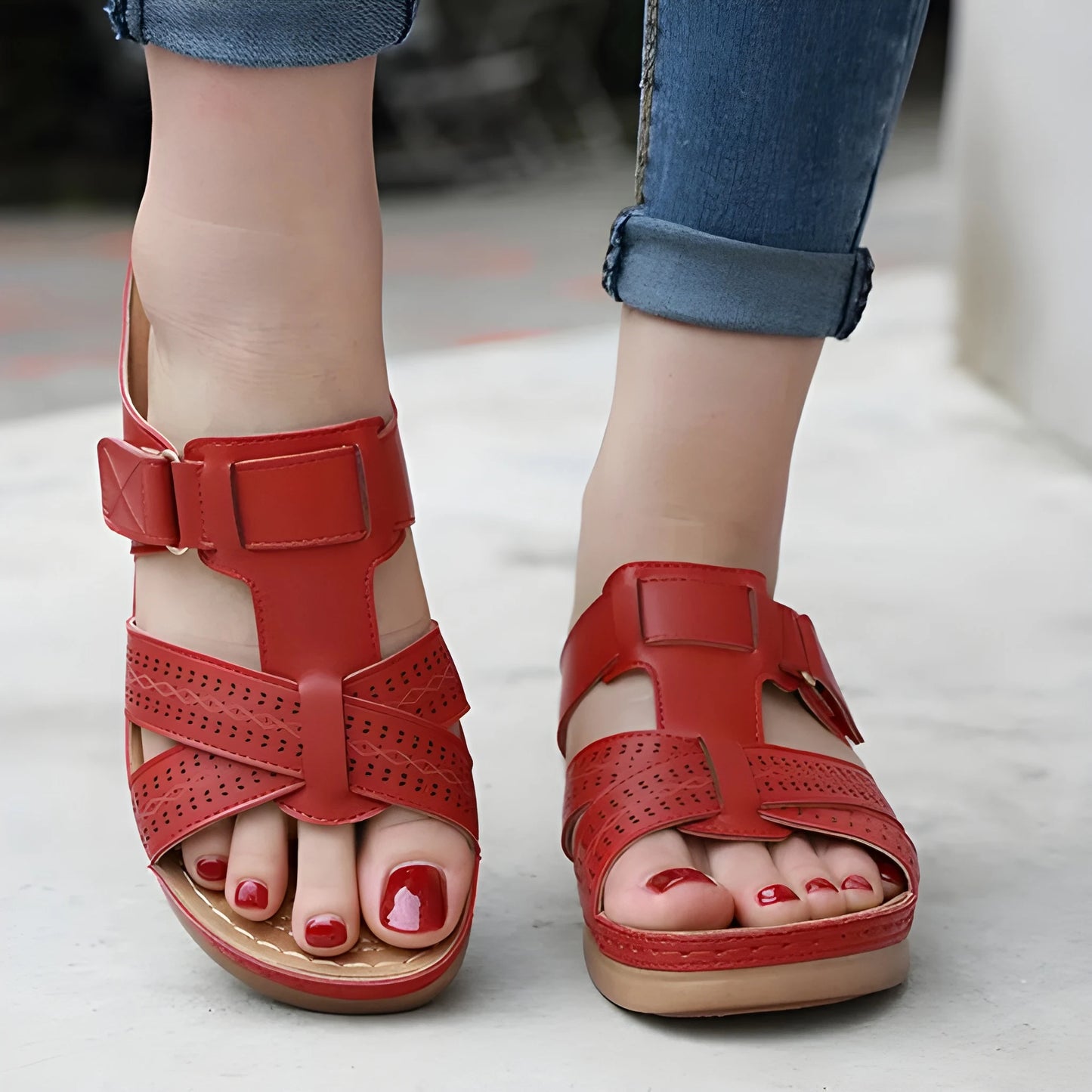 Sandalias de Mujer Cómodas Casuales con Tiras