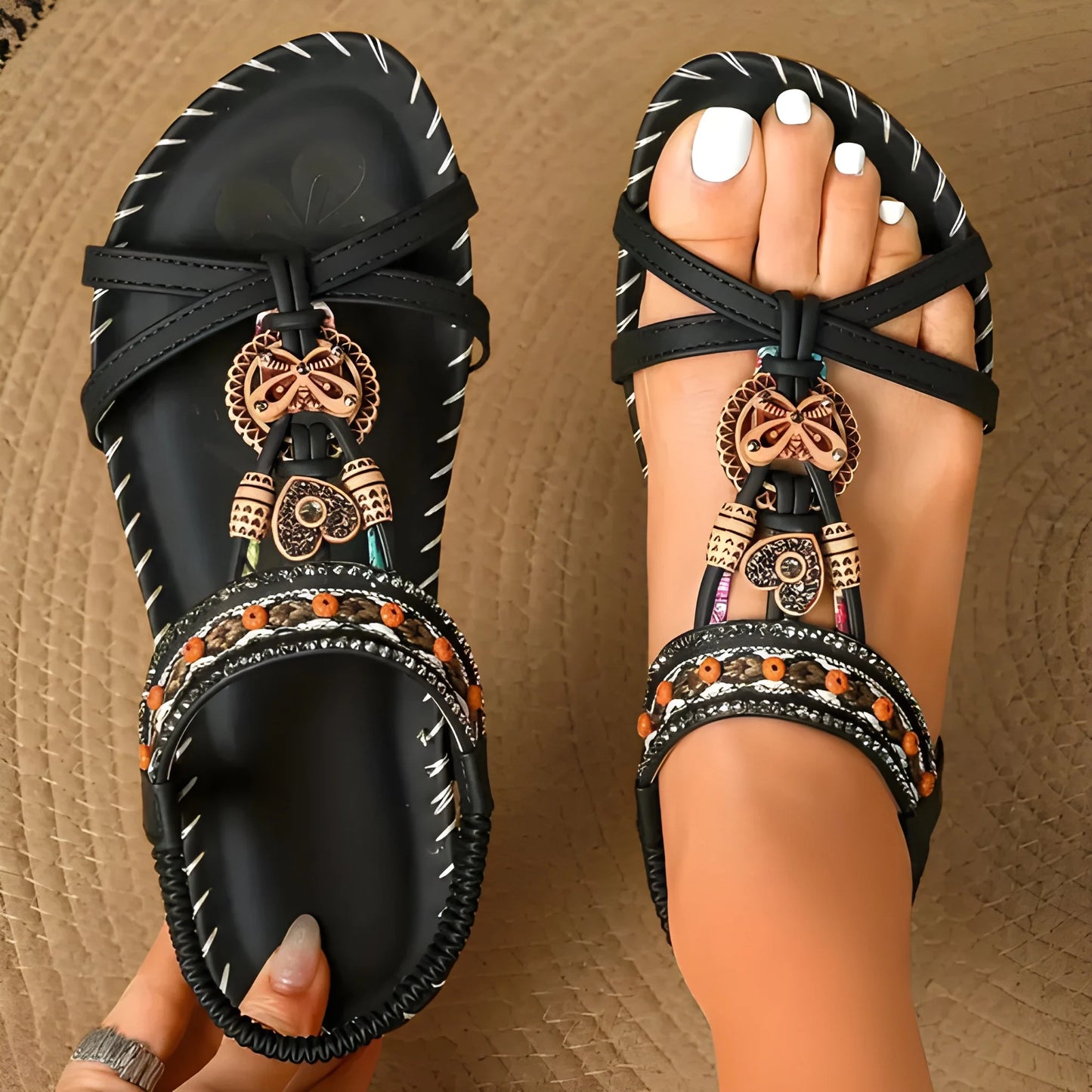 Sandalias de Mujer Casuales Elegantes con Tiras
