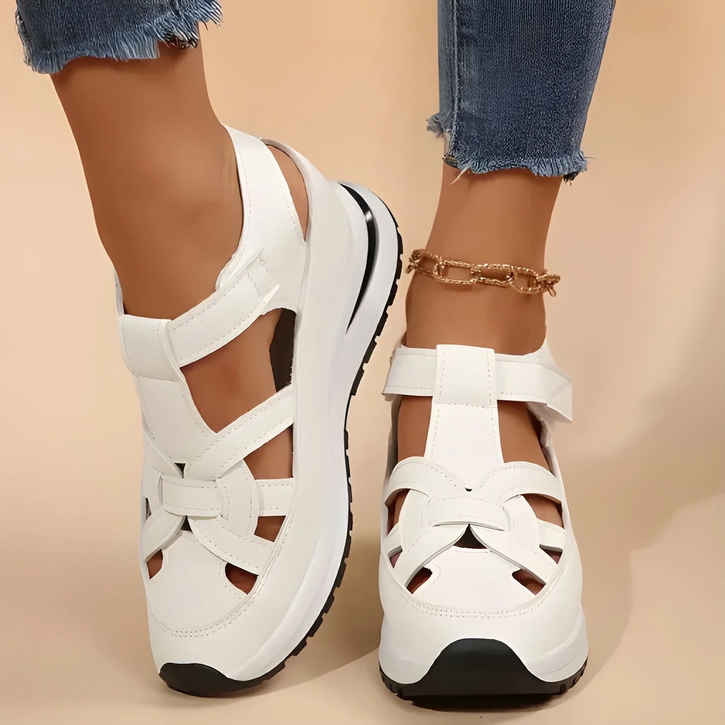Sandalias de Mujer Casuales Cómodas con Tiras