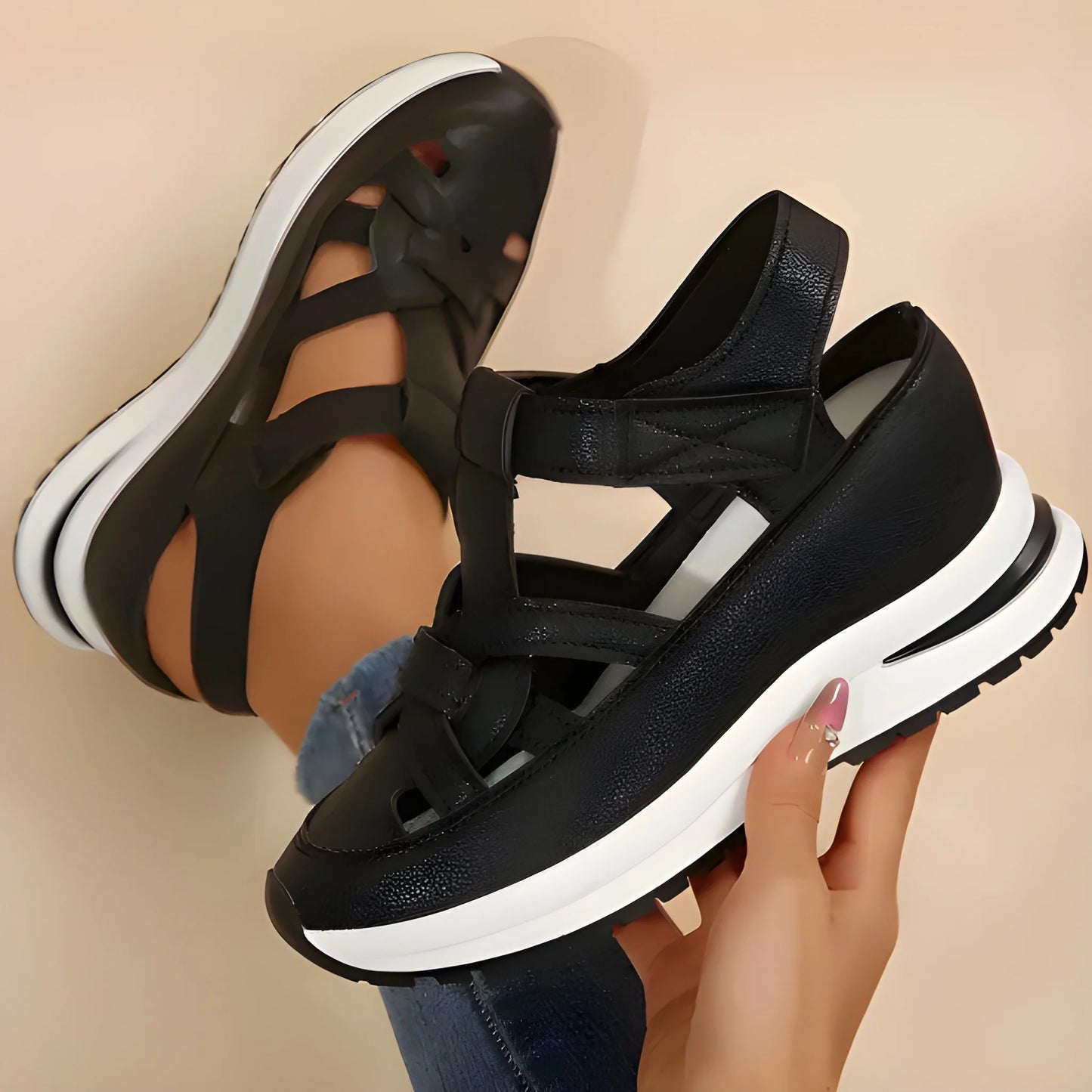 Sandalias de Mujer Casuales Cómodas con Tiras