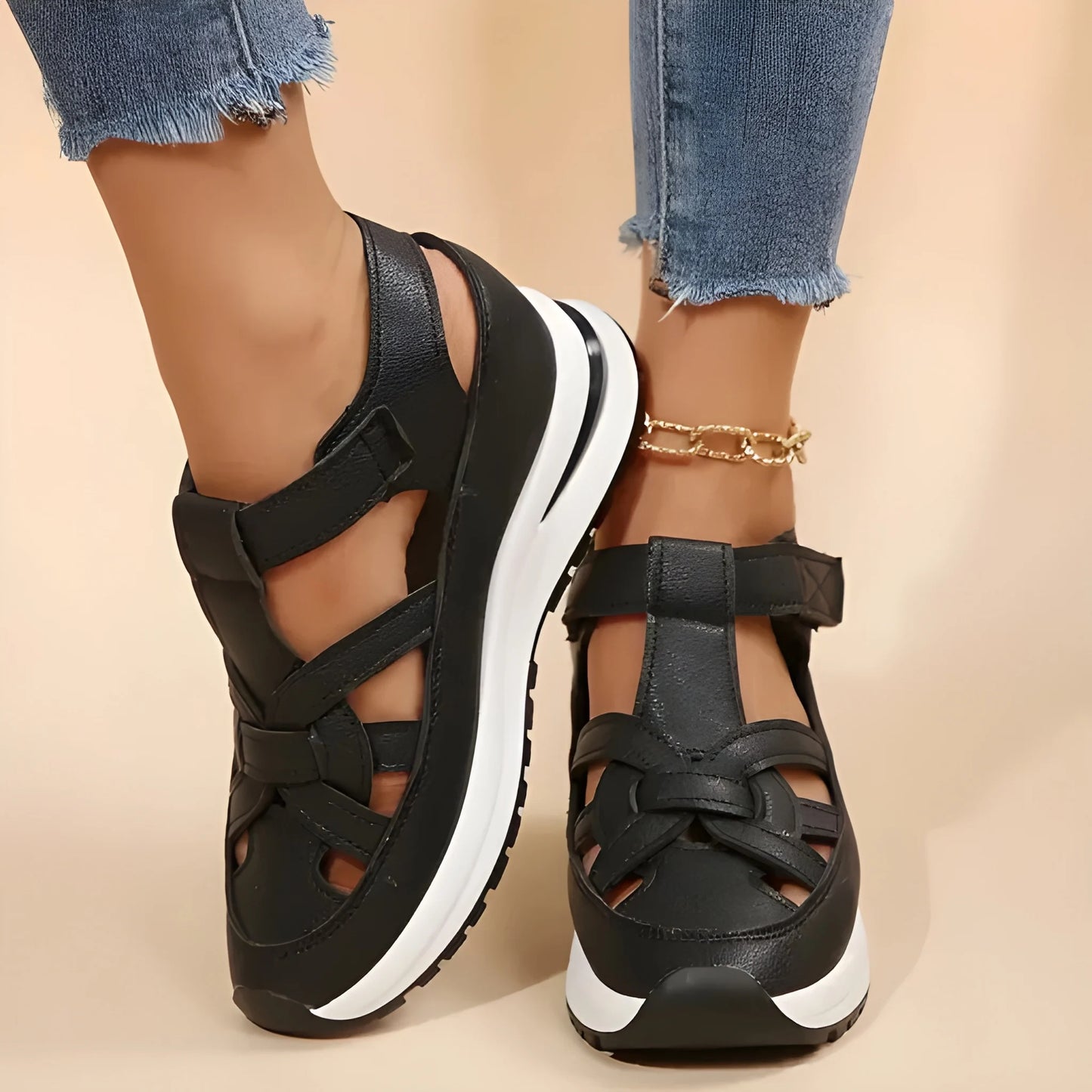 Sandalias de Mujer Casuales Cómodas con Tiras