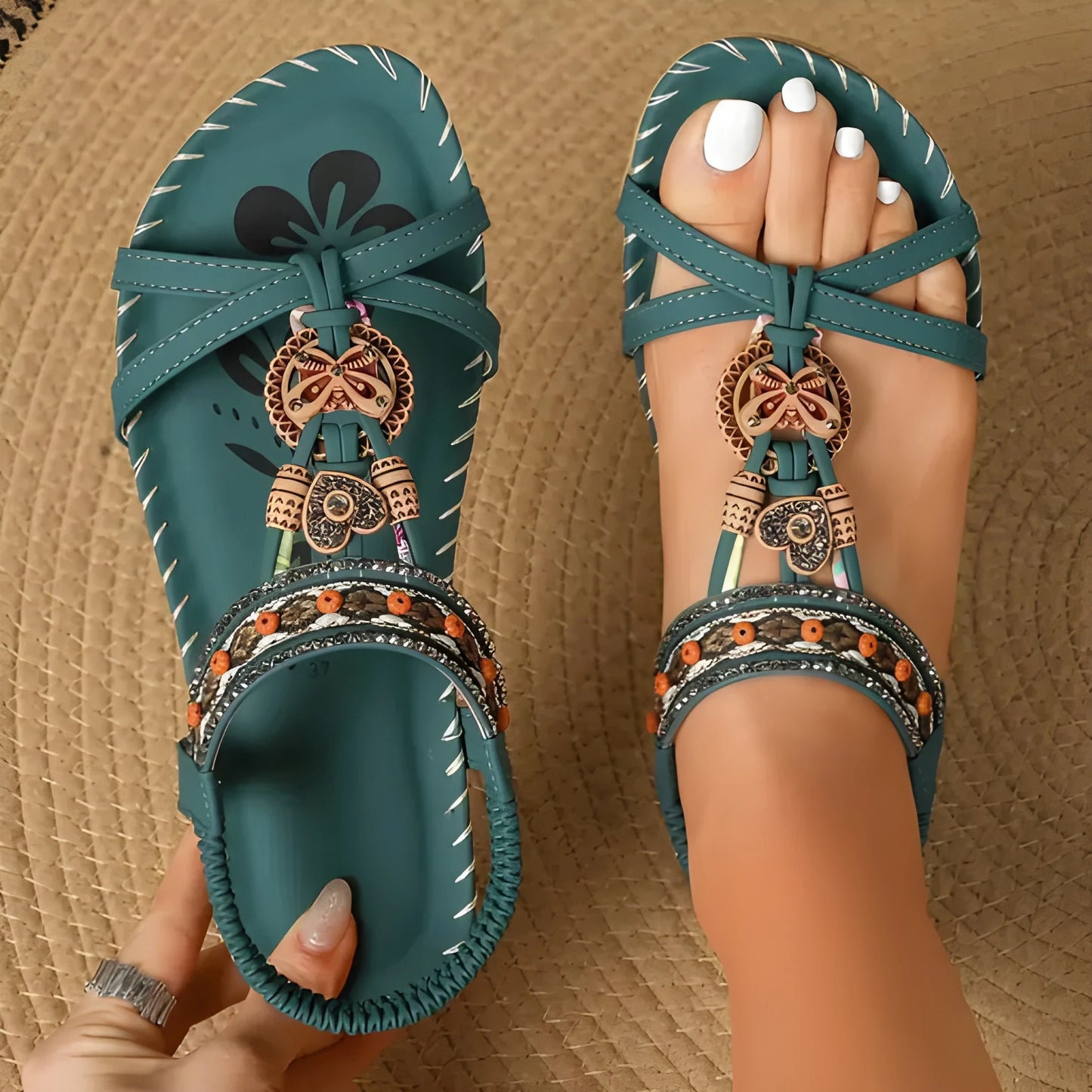 Sandalias de Mujer Casuales Elegantes con Tiras