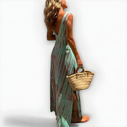Vestido de Verano Largo Casual Elegante con Cut Out