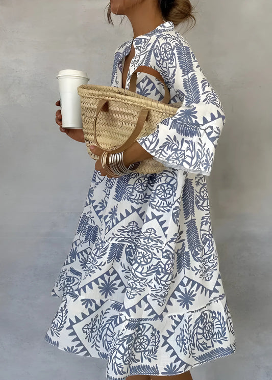Vestido de Verano Midi Boho Cómodo con Botones